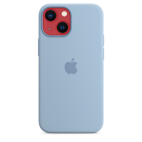 Чехол LUX Silicone Case на iPhone 13 Blue fog with MagSafe
